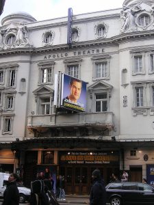 An external shot of the Apollo Theatre, London