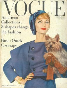 A cover of Vogue Magazine from 1957