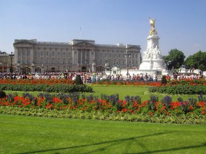 Buckingham Palace on a bright summer's day