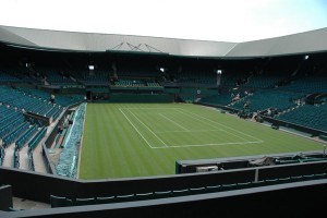A view of Wimbledon tennis courts