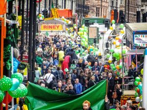 The St Patrick's Day parade in London