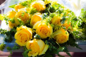 Bouquet of yellow roses for Mother's Day 2019